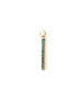 14K Gold Long Skinny Emerald Bar Charm