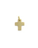 14K Gold Flat Thick Cross Charm