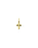 14K Gold Boxy Cross Charm