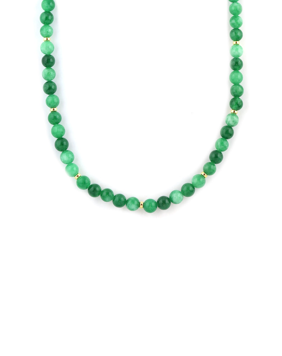 7mm Jade Rondelle Necklace