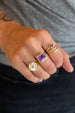 14K Gold Baguette Amethyst Cocktail Ring