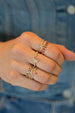 14K Gold Chain Link Eternity Ring
