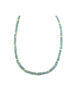 Hazy Blue Kyanite Gold Rondelle Necklace