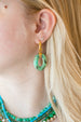 Chan Luu Chrysoprase Donut Doorknocker Earrings