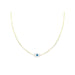 Medium 14K Gold Greek Mother of Pearl Evil Eye Necklace