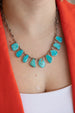 One of a Kind Federico Turquoise Slab Necklaces