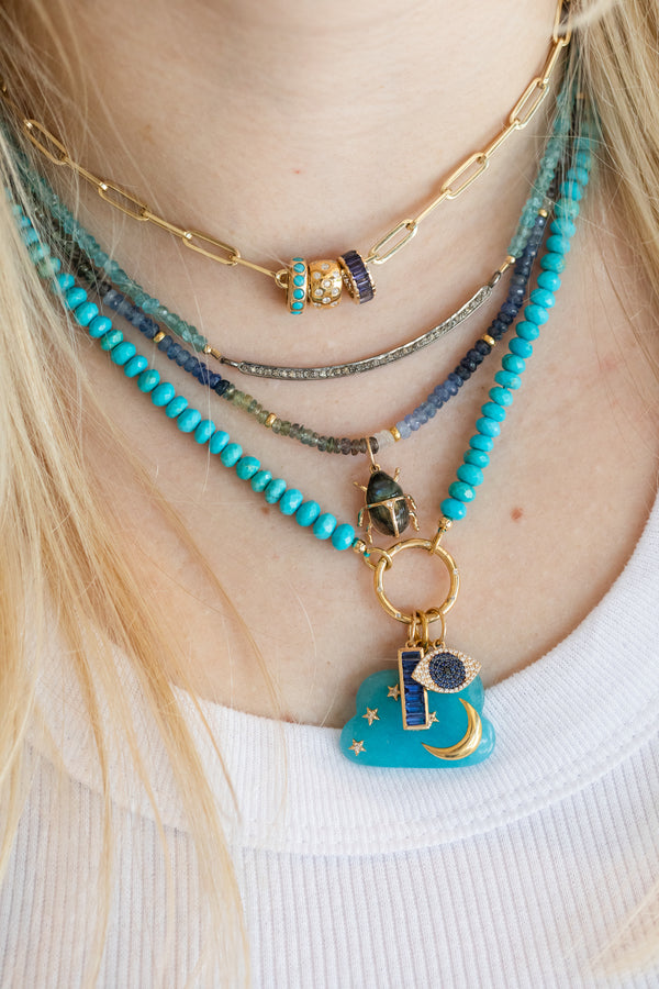 The Lina Necklace: Apatite