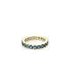 14K Gold Blue Topaz Eternity Band