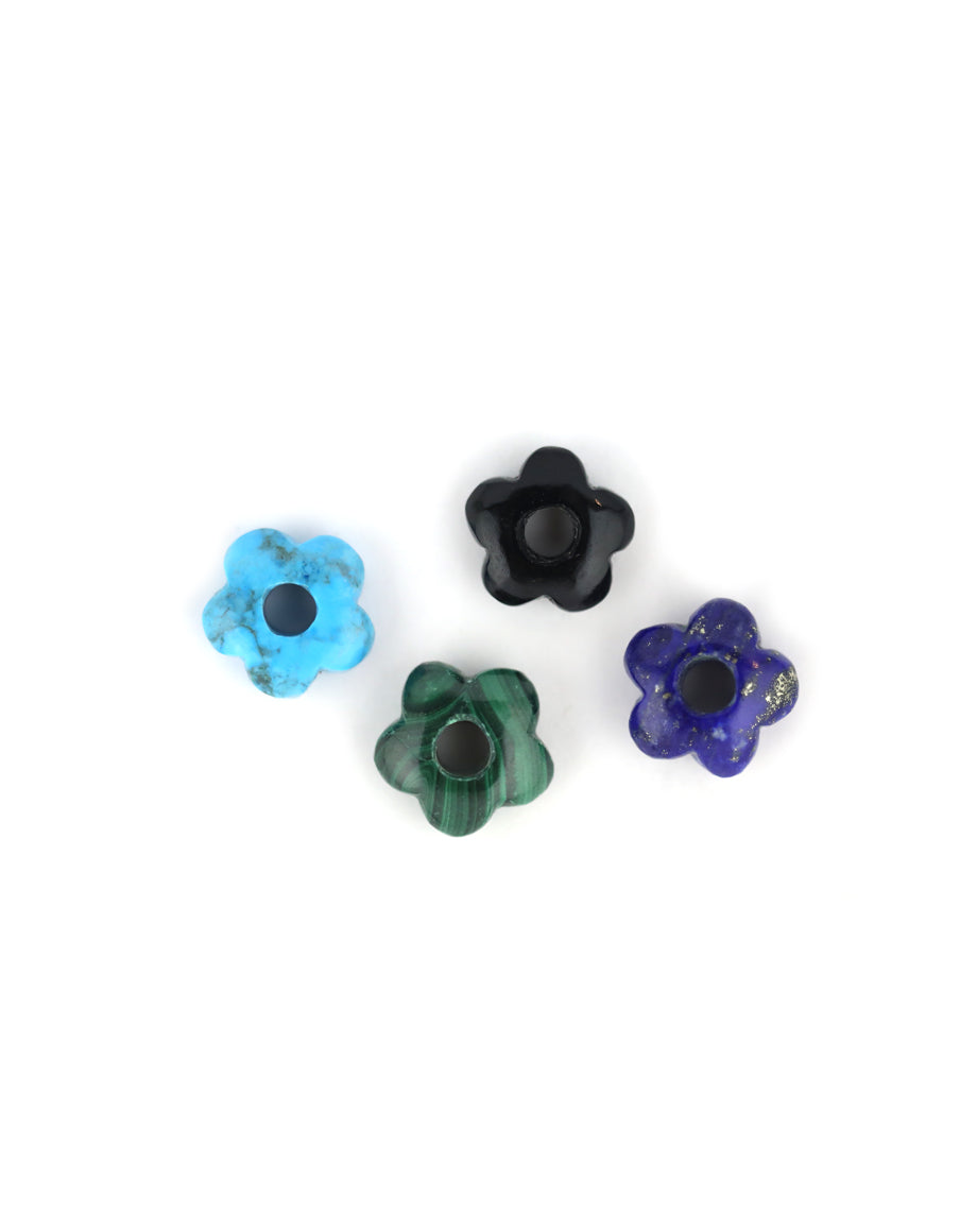 Carved Stone Flower Spacer