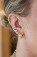 Small 14K Gold Puffy Teardrop Studs