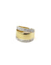 14K Gold Open Diamond Cigar Band Ring