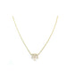 14K Gold Trio Dangle Diamond Bar Necklace