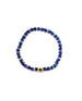 14K Gold Sapphire Evil Eye Ingot Lapis Stretchy