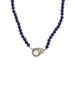 The Good Eye Lock Necklace: 5mm Lapis Necklace