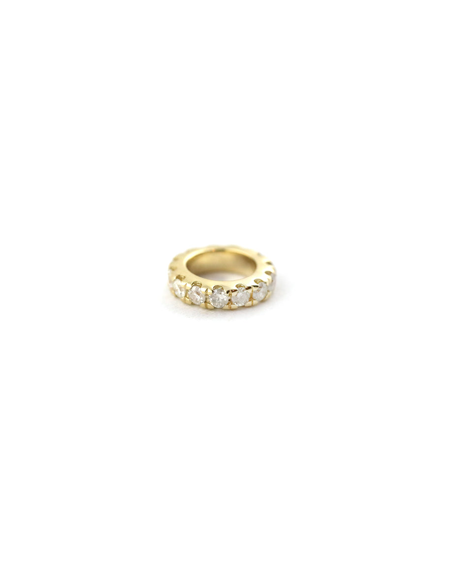 Mini 14K Gold Round Diamond Spacer