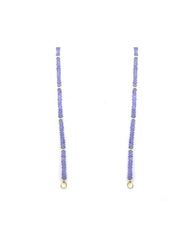 Lock Ready: Open Tazanite Rondelle Necklace