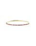 14K Gold Pink Sapphire Diamond Flexible Bangle