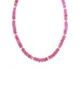 8mm Pink Sapphire Rondelle Necklace