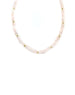 Sliced Rose Quartz Rondelle Necklace