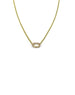 14K Gold Gemstone Fine Lexi Lock Necklace: 3mm Solid Cuban