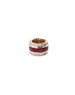 14K Gold Diamond Edge Ruby Spacer