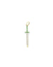 Small 14K Gold Emerald Diamond Sword