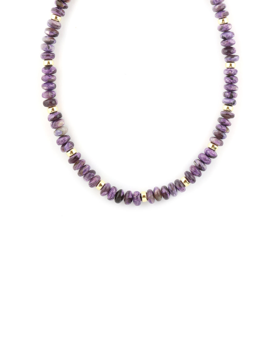 Sugalite Rondelle Necklace