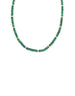 Thick Emerald Rondelle Necklace
