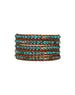 Chan Luu Turquoise Gold Mix Wrap Bracelet