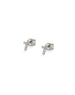 Itty Bitty 14K Gold Diamond Cross Studs