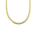 14K Gold Thick Herringbone Necklace