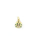 14K Gold Emerald Ladybug Charm
