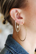 All Crystal Double Piercing Stud