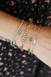 14K Gold Inlaid Malachite Rectangle Bracelet
