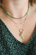 The Lina Necklace: Green Onyx