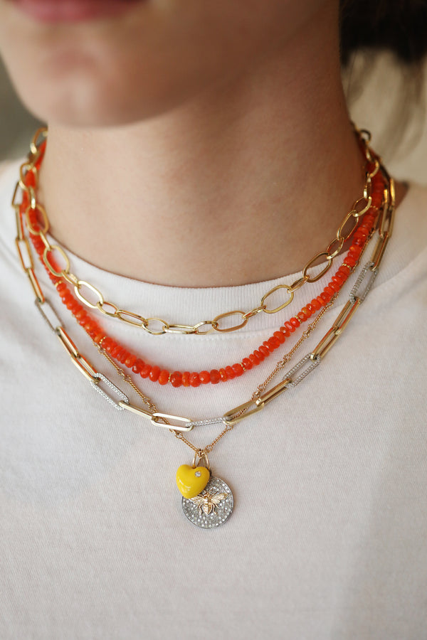 Orange Opal Bali Necklace