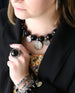 She-Vah | Faceted Onyx with Vintage Afghan Coins