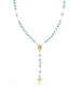 Turquoise Beaded Gold Rosary