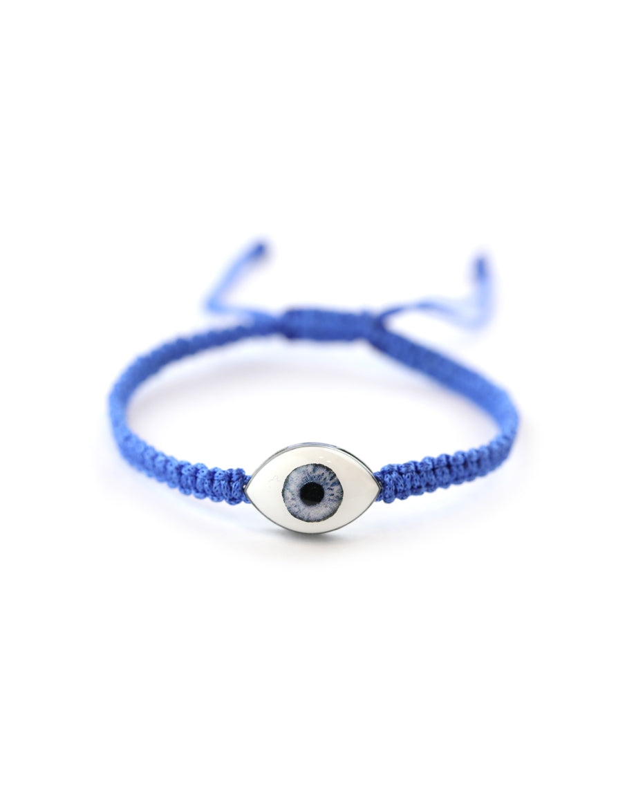 Cosmic Eye Bracelet: Blue Thread