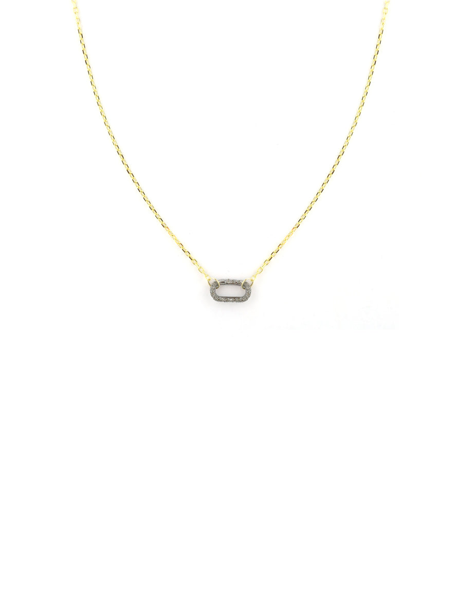 The Luxe Lexi Lock Necklace: Simple Gold Link Chain