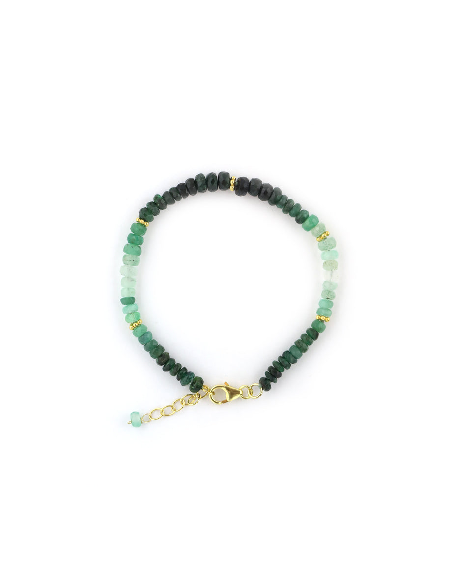 Ombre Emerald Bali Bracelet