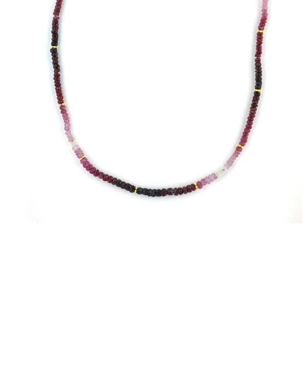 Ombre Ruby Bali Necklace