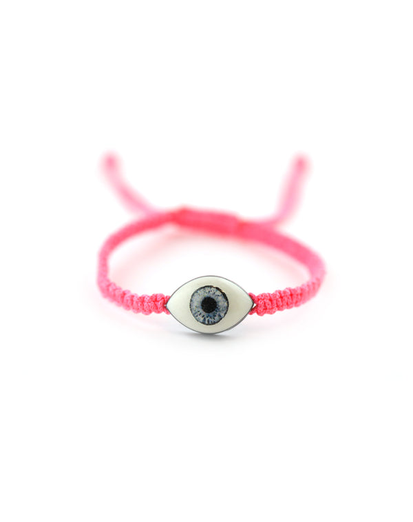 Cosmic Eye Bracelet: Pink Thread