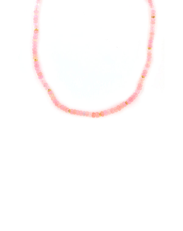 Pink Opal Bali Necklace