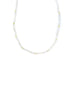 Silver Zircon Gold Filled Bead Necklace