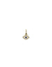 14K Gold Mini Diamond Sapphire Evil Eye Charm