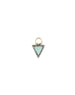 Diamond Turquoise Enamel Triangle Ear Charm