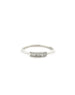 14K White Gold Vertical Baguette Diamond Ring