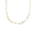 The Tin Cup Necklace: 6mm Faceted White Magnesite