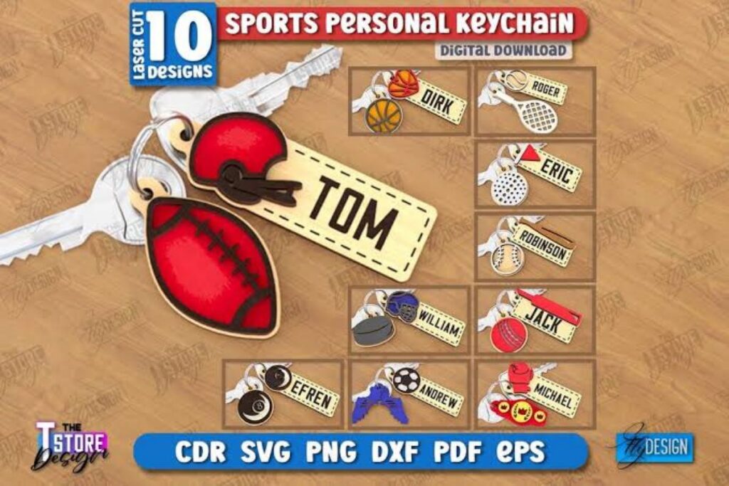 custom sports keychains